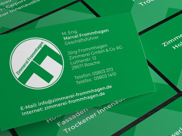 Logodesign – Jörg Frommhagen Zimmerei GmbH & Co. KG