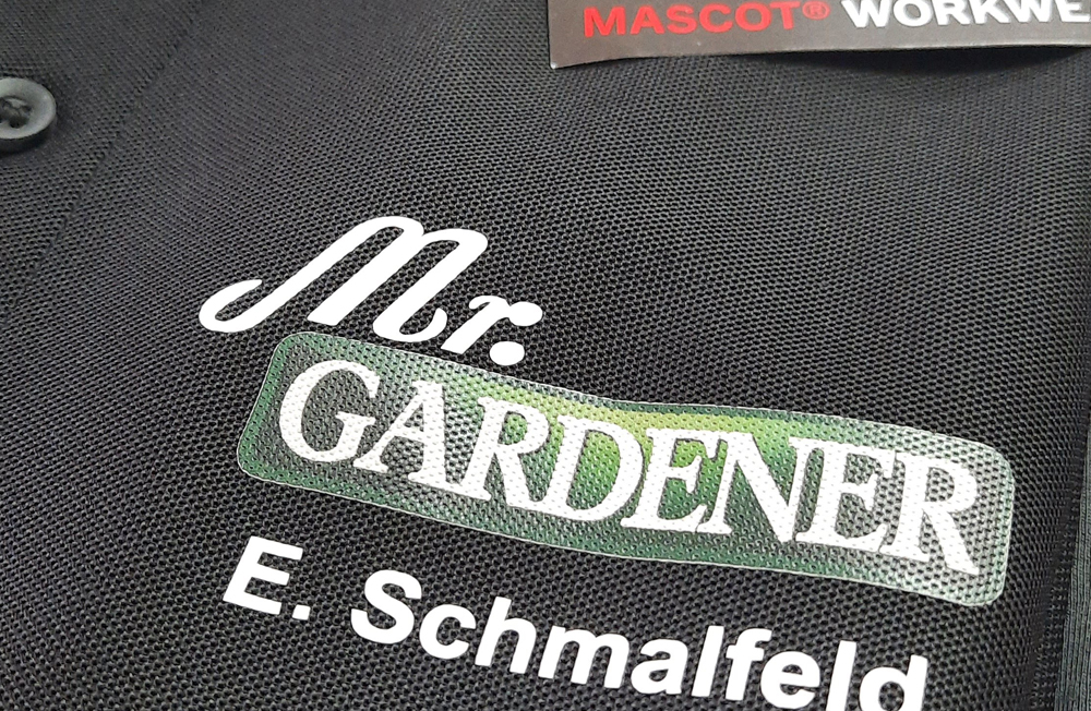 Textildruck —  hagebaumarkt / Mr. Gardener