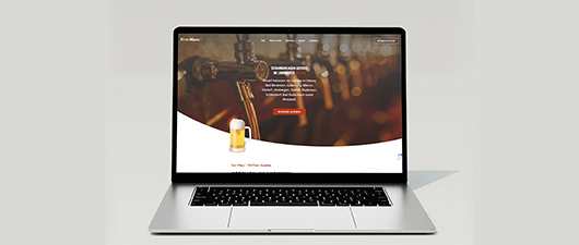 Webdesign für Bier-Maxe